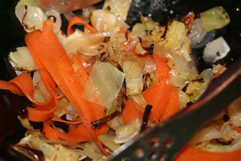 Roast Cabbage With Carrots Cook Eat Run