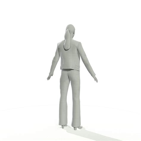 D Model Brunette Woman In Casual Clothes Vr Ar Low Poly Rigged Cgtrader