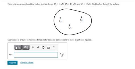 Solved Two Charges Q110nc And Q2−30nc Are 15 Cm Apart