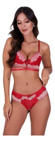 Conjunto De Lingerie Bojo Sensual Feminino Luxo Sexy Parcelamento