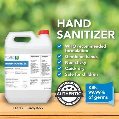 Alcohol Based Hand Sanitizer 5 Ltr At Rs 800 Piece Hand Sanitizer In