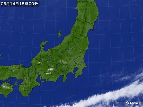 過去の気象衛星東日本2024年06月14日 日本気象協会 Tenkijp