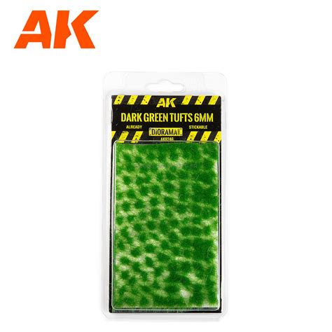 Touffes d herbe miniaturevert foncé 6 mm Ak Interactive 8246