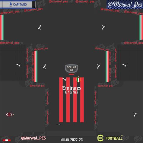 KIT AC Milan Kit 2022 23 With Scudetto R WEPES Kits