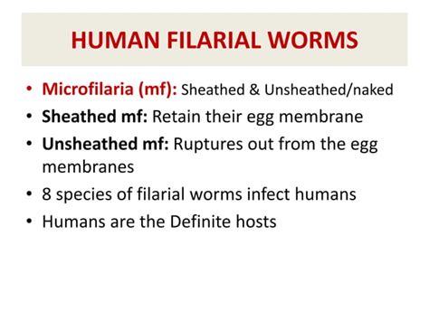 Filarial worms dr. rs 28 08-2017 | PPT