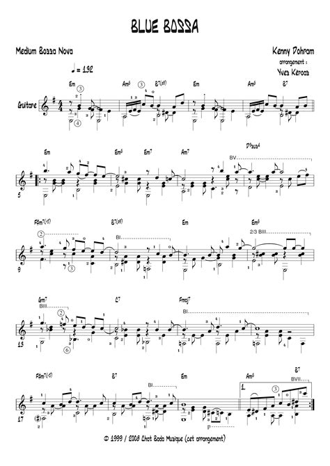 Blue Bossa Sheet Music Piano Score Free Pdf Download Hk Pop Piano