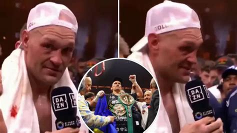 Tyson Fury slammed by fans for what he said moments after Oleksandr ...