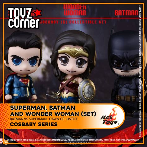 Jual Toyz Corner Hot Toys Cosbaby Batman Superman Wonder