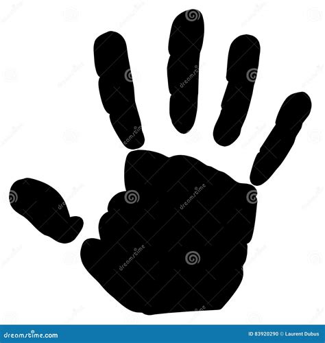 Hand print. stock photo. Illustration of handprint, dirty - 83920290