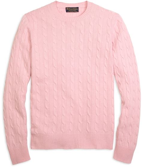 Brooks Brothers Cashmere Cable Crewneck Sweater Brooks Brothers