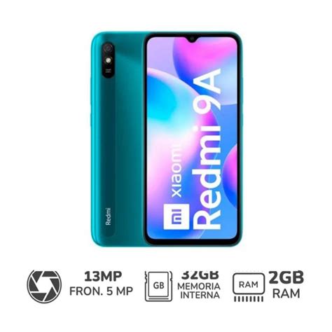 Smartphone 65? Redmi 9A 2GB 32GB Aurora Green XIAOMI | falabella.com