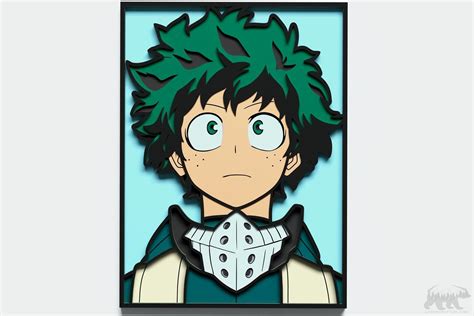 Izuku Midoriya Multilayer Design For Cutting Lasercraftum