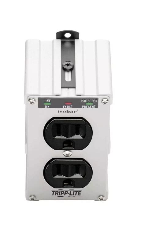 Tripp Lite Isobar 2 Outlet Surge Protector Power Strip Direct Plug In White 37332010155 Ebay