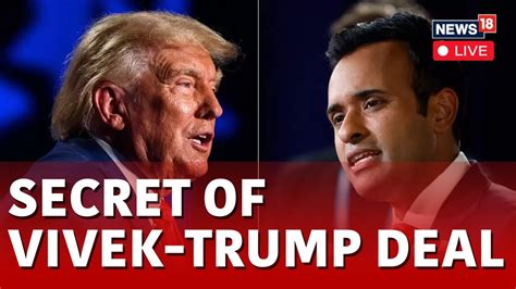 Vivek Ramaswamy Live Vivek Ramaswamy Backs Donald Trump Live Usa