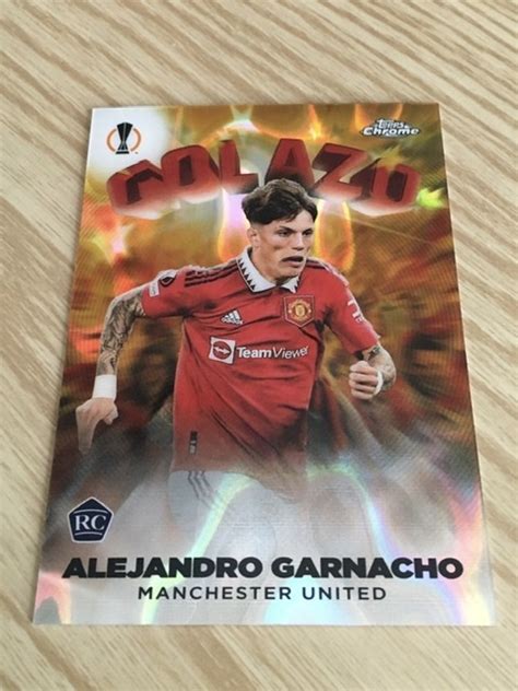 Topps Chrome Uefa Club Competition Soccer Alejandro Garnacho