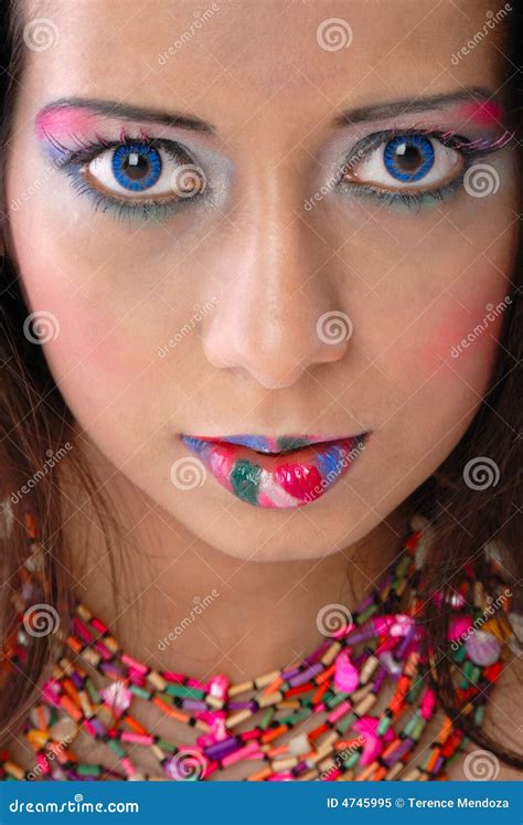 Wild Makeup Stock Image Image Of Dramatic Eyebrow Exotic 4745995