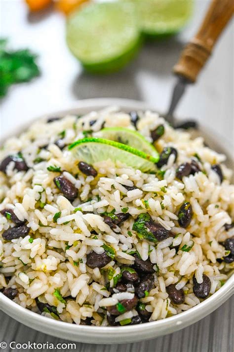 Cilantro Lime Rice And Black Beans Cooktoria