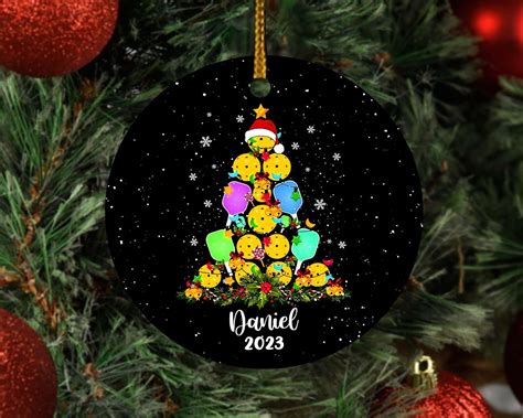 Amazon.com: Personalized Pickleball Christmas Tree Ornament - Xmas ...