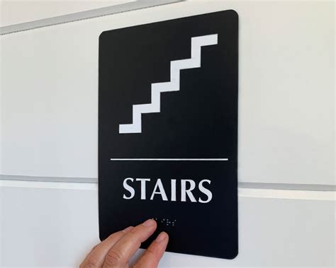 Braille Stairs Signs Braille Exit Stair Signs