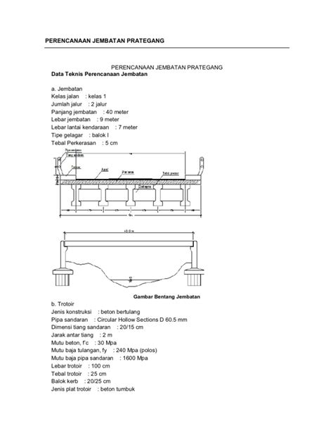 Detail Denah Gambar Jembatan Bentang 40 Koleksi Nomer 12