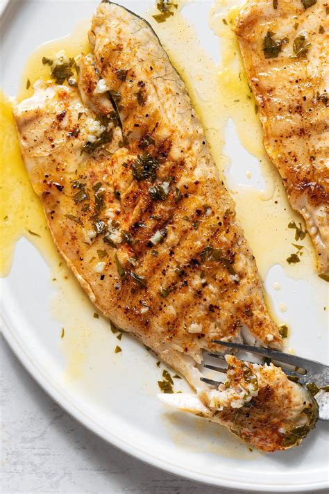 Grilled Sea Bass With Garlic Butter Artofit