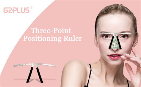 Three Point Positioning Makeup Eyebrow Ruler Stencil Tool