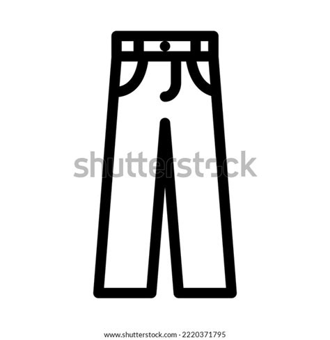 Chino Pants Clothes Line Icon Vector Stock Vector Royalty Free