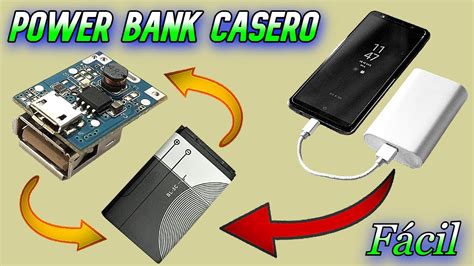 Power Bank Casero con batería de Smartphone YouTube