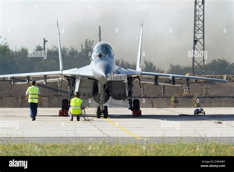 An Mig Jet Fighter Of The Bulgarian Air Force Graf Ignatievo Air