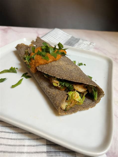 Savory Buckwheat Crepes with Romesco - Forward Food