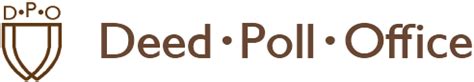 deed poll office dpo change    deed poll
