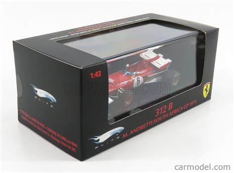 MATTEL HOT WHEELS T6285 Escala 1 43 FERRARI F1 312B N 6 SOUTH AFRICA GP 1971 M ANDRETTI RED WHITE