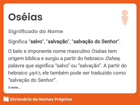 O Que Significa O Nome Oseias - Significado do nome Oséias - Dicionário de Nomes Próprios