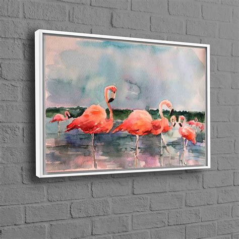 Flamingo Painting Abstract