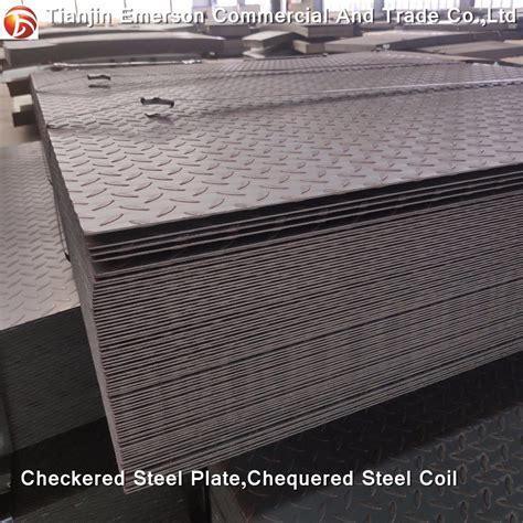 Hr Sheet Hot Rolled Carbon Steel Checker Plate Sheet Mild Steel Chequer