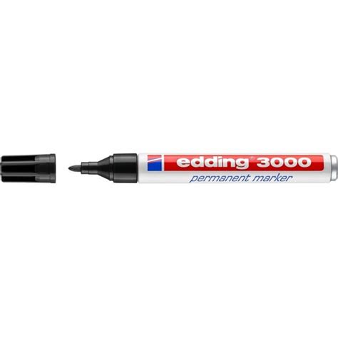 Edding 3000 Marcador Permanente Negro Punta Redonda Infoproducts S L