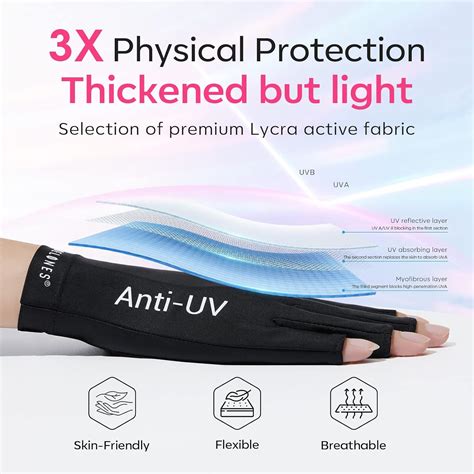 Uv Glove For Nails Professional Upf Uv Protection Gloves For Gel