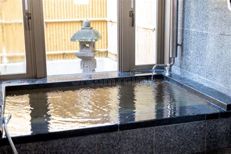 Private Hot Spring Bath In Japan Also Known Locally As Onsen Stock Image Image Of Decoration