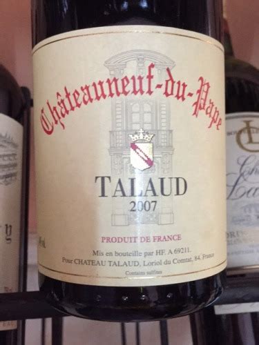 Château Talaud Châteauneuf du Pape Vivino US