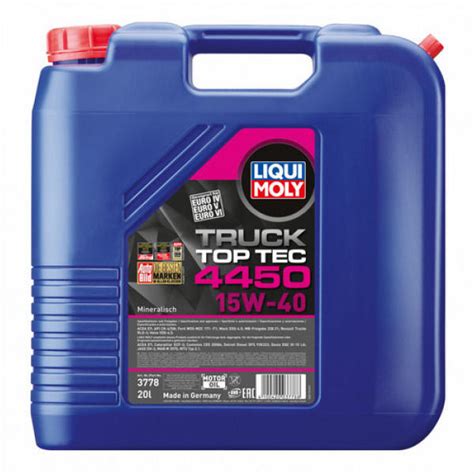 LIQUI MOLY Top Tec Truck 4450 15W 40 20 L Ulei Motor Preturi