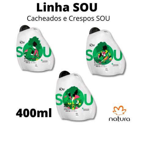 Kit Natura SOU Cabelos Cacheados E Crespos 400ml Shopee Brasil