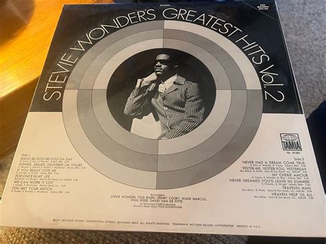 Stevie Wonders Greatest Hits Volume 2 Original LP Record 1971 Sealed