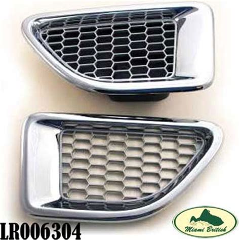 LAND ROVER FRONT FENDER SIDE GRILL GRILLE VENT SET RANGE SPORT 06 09