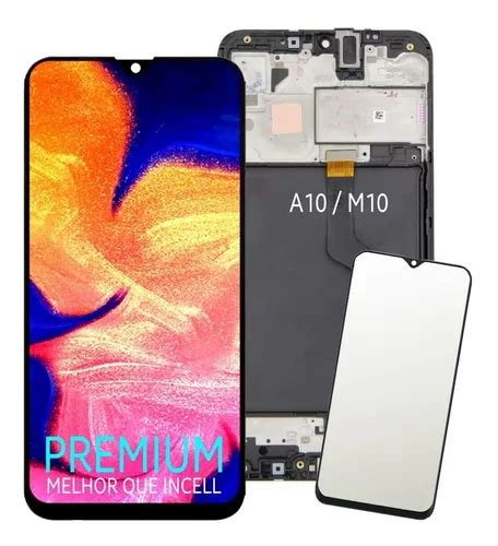 Tela Frontal Touch Display Aro Para A10 A105 Pelicula Frete grátis