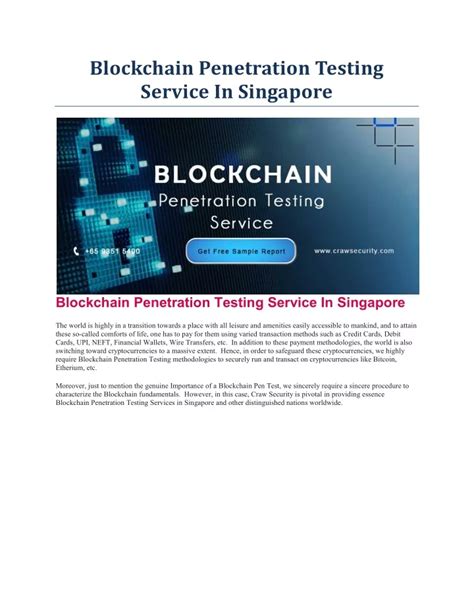 Ppt Blockchain Penetration Testing Service In Singapore Powerpoint