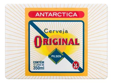 Pack Cerveja Pilsen Antarctica Original Caixa 12 Unidades 350ml Cada