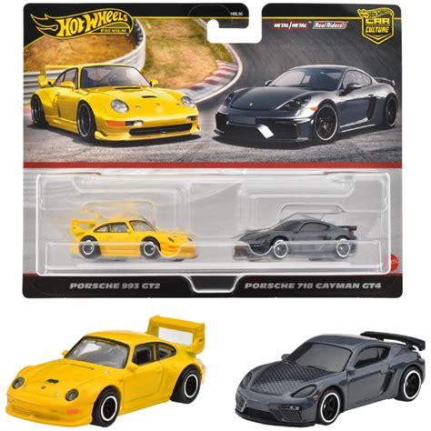 PORSCHE HOT WHEELS 風火輪 2 件裝保時捷 993 GT2 x 保時捷 718 CAYMAN GT4 蝦皮購物