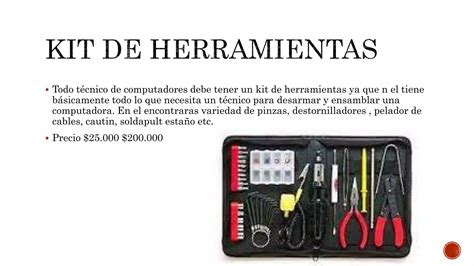 Herramientas De Un T Cnico En Sistemas Allez Ppt