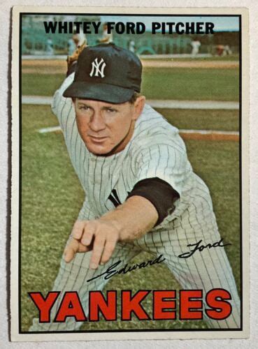 1967 Topps WHITEY FORD New York Yankees 5 EBay