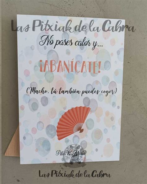 Cartel Abanico Pilar Marta Las Pitxiak De La Cabra